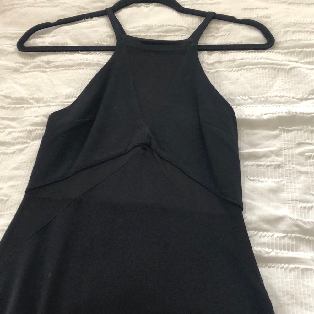 Mesh front mini dress